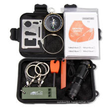 Portable EDC Emergency SOS Survival Tools Set Camping Survival Kit Outdoor Emergency Gear Kit